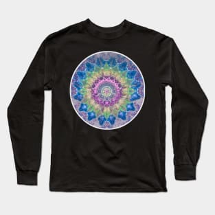 Tie Dye mandala hippie boho deadhead phish festivals grateful dead company Long Sleeve T-Shirt